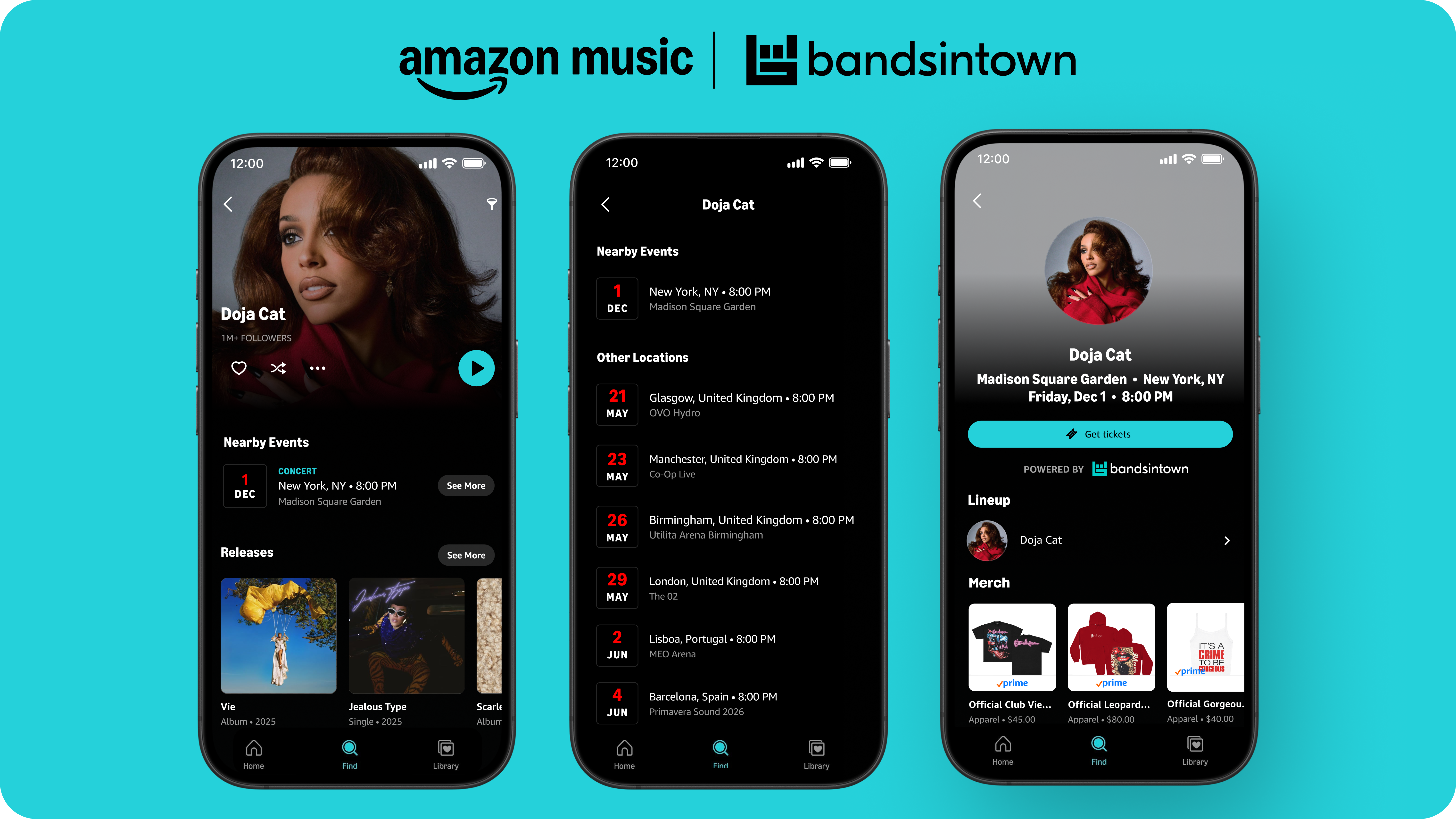 Amazon Music And Bandsintown Team Up To Take Fans From Streaming To Live Shows